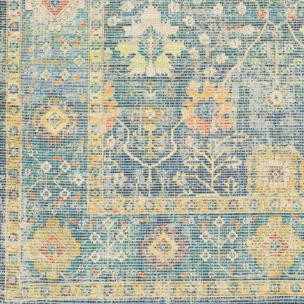 Surya Zainab Handmade 2' X 3' Area Rug - Traditional Cotton & Polyester Design For Timeless Elegance Ink Blue Cotton,Polyester Zai2309-234