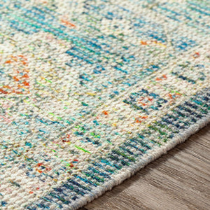 Surya Zainab Handmade 2' X 3' Area Rug - Traditional Cotton & Polyester Design For Timeless Elegance Ink Blue Cotton,Polyester Zai2309-234