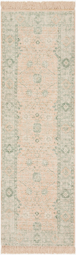 Livabliss Zainab Handwoven Flatweave Accent Rug with Fringe Cotton Blend Artisan Entryway Decor Camel, Ivory 2'6" x 8' ZAI2310-268