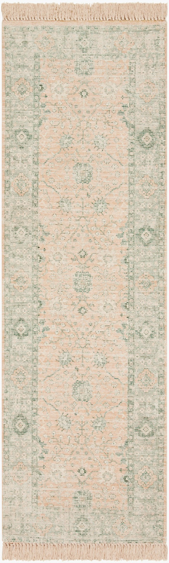 Livabliss Zainab Handwoven Flatweave Accent Rug with Fringe Cotton Blend Artisan Entryway Decor Camel, Ivory 2'6" x 8' ZAI2310-268