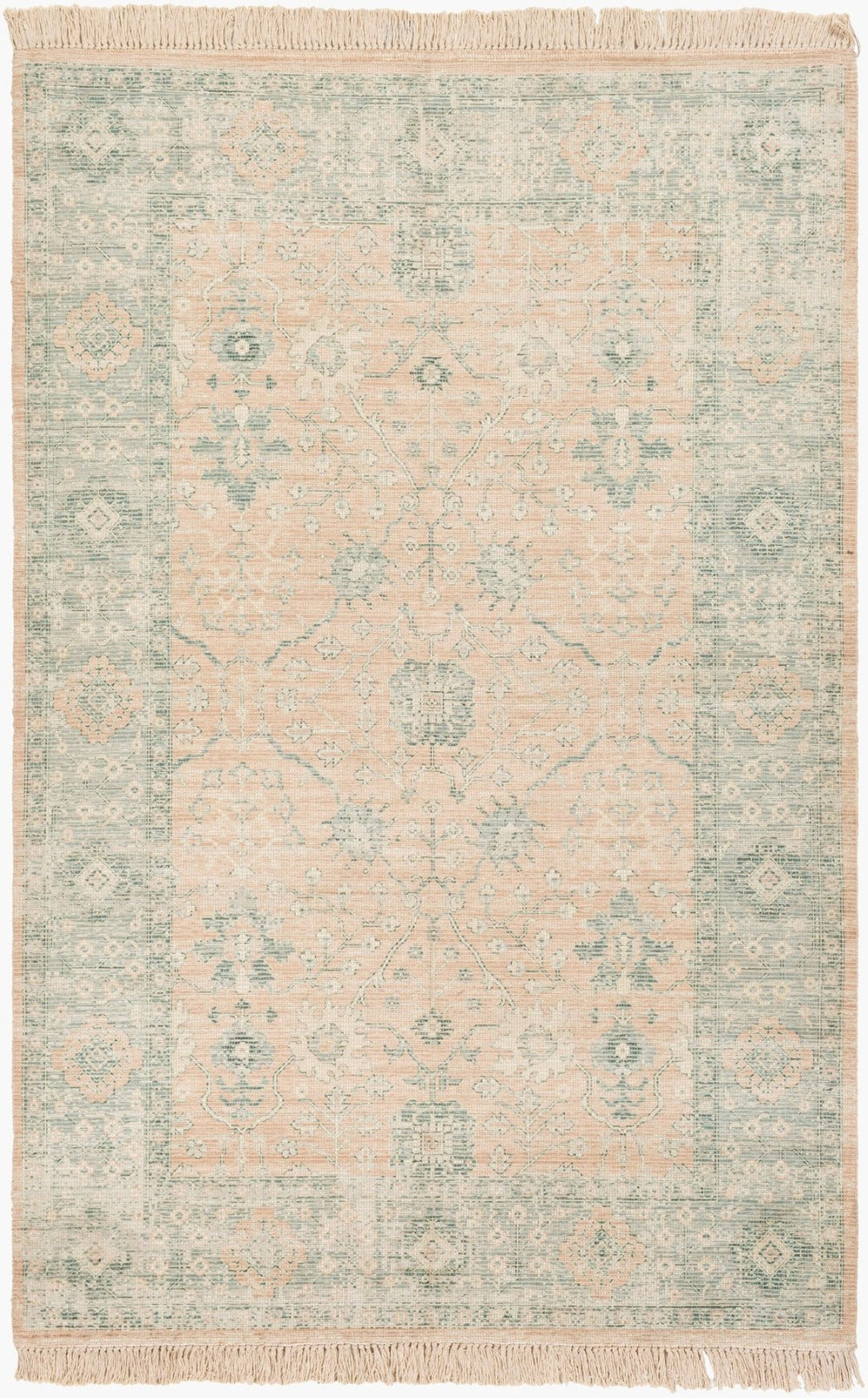 Livabliss Zainab Handwoven Flatweave Accent Rug with Fringe Cotton Blend Artisan Entryway Decor Camel, Ivory 2' x 3' ZAI2310-23