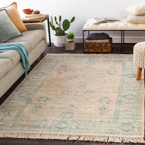 Livabliss Zainab Handwoven Flatweave Accent Rug with Fringe Cotton Blend Artisan Entryway Decor Camel, Ivory 2' x 3' ZAI2310-23