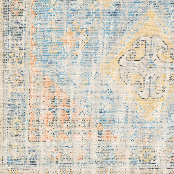 Surya Zainab Handmade 2' X 3' Area Rug - Traditional Cotton & Polyester Design For Timeless Elegance Aqua Cotton,Polyester Zai2315-234