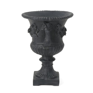 English Elm Buena Vista Handcrafted Urn Planter Sculptural Indoor Outdoor Garden Focal Piece 62166.00BLK