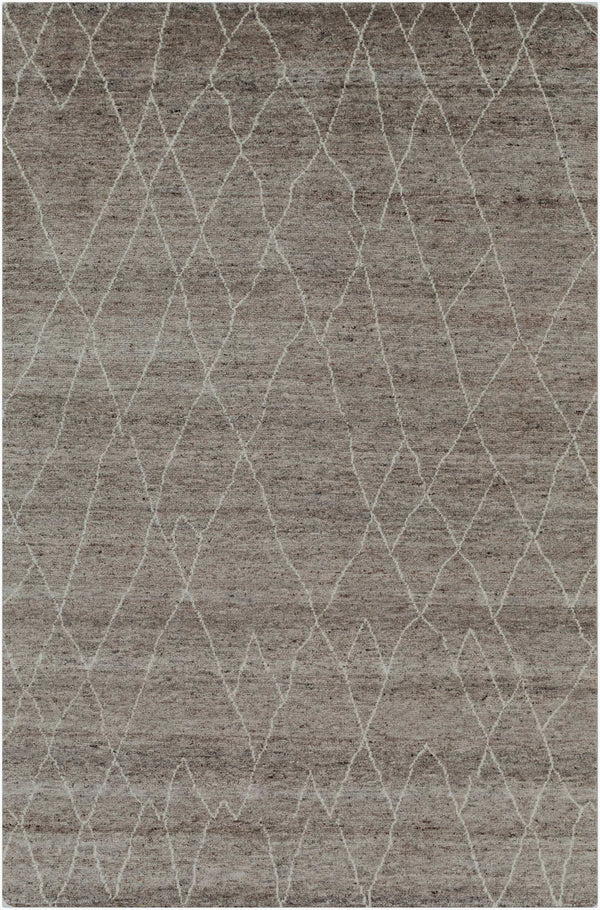 Surya Zara Handmade 2' X 3' Bohemian Rug - Luxurious Wool, Plush Comfort, Timeless Design For Any Room Charcoal Wool Zar2300-23