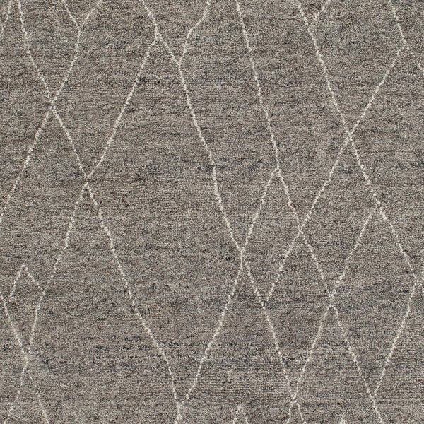 Surya Zara Handmade 2' X 3' Bohemian Rug - Luxurious Wool, Plush Comfort, Timeless Design For Any Room Charcoal Wool Zar2300-23