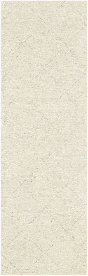 Surya Zara Handmade 2' X 3' Bohemian Rug - Luxurious Wool, Plush Comfort, Timeless Design For Any Room Cream Wool,Viscose Zar2301-268