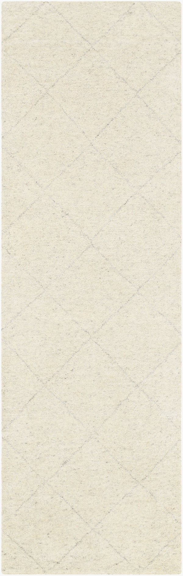 Surya Zara Handmade 2' X 3' Bohemian Rug - Luxurious Wool, Plush Comfort, Timeless Design For Any Room Cream Wool,Viscose Zar2301-268