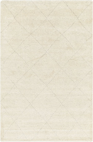 Surya Zara Handmade 2' X 3' Bohemian Rug - Luxurious Wool, Plush Comfort, Timeless Design For Any Room Cream Wool,Viscose Zar2301-23