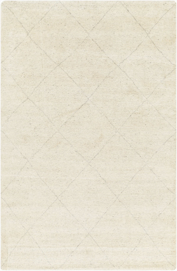 Surya Zara Handmade 2' X 3' Bohemian Rug - Luxurious Wool, Plush Comfort, Timeless Design For Any Room Cream Wool,Viscose Zar2301-23