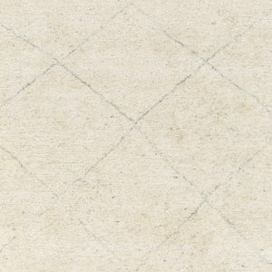 Surya Zara Handmade 2' X 3' Bohemian Rug - Luxurious Wool, Plush Comfort, Timeless Design For Any Room Cream Wool,Viscose Zar2301-268