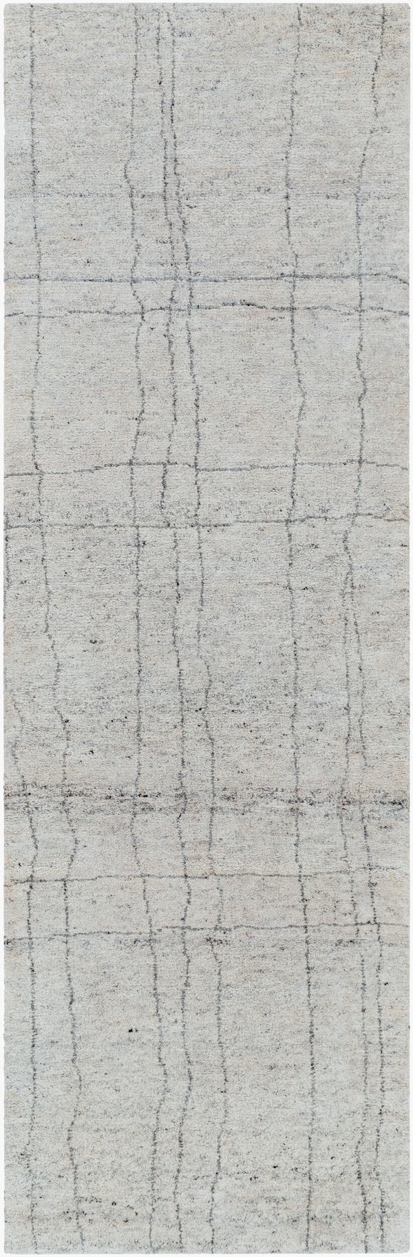 Surya Zara Handmade 2' X 3' Bohemian Rug - Luxurious Wool, Plush Comfort, Timeless Design For Any Room Medium Gray Wool,Viscose Zar2302-268