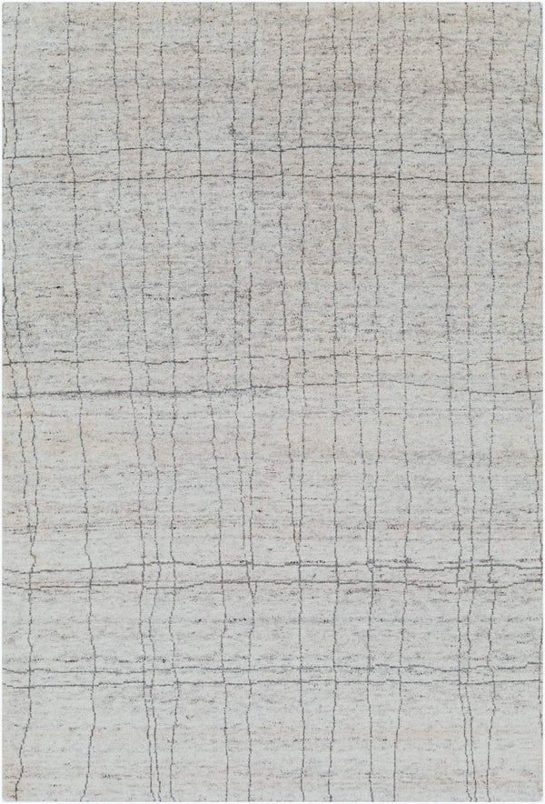 Surya Zara Handmade 2' X 3' Bohemian Rug - Luxurious Wool, Plush Comfort, Timeless Design For Any Room Medium Gray Wool,Viscose Zar2302-23