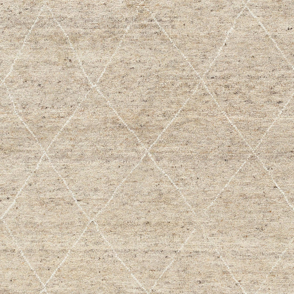 Surya Zara Handmade 2' X 3' Bohemian Rug - Luxurious Wool, Plush Comfort, Timeless Design For Any Room Beige Wool Zar2303-268