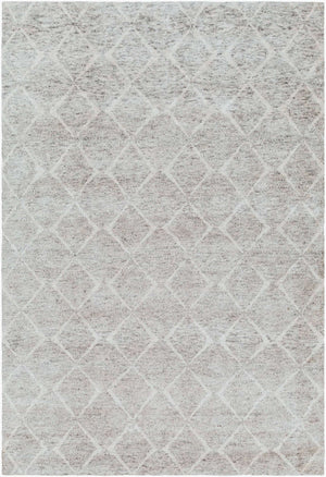 Surya Zara Handmade 2' X 3' Bohemian Rug - Luxurious Wool, Plush Comfort, Timeless Design For Any Room Gray Wool,Viscose Zar2304-69