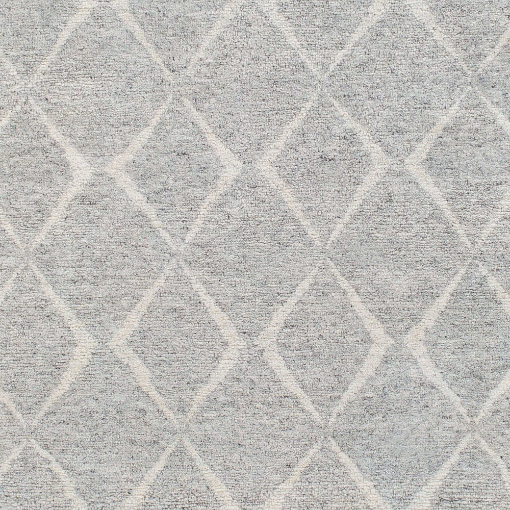 Surya Zara Handmade 2' X 3' Bohemian Rug - Luxurious Wool, Plush Comfort, Timeless Design For Any Room Gray Wool,Viscose Zar2304-268