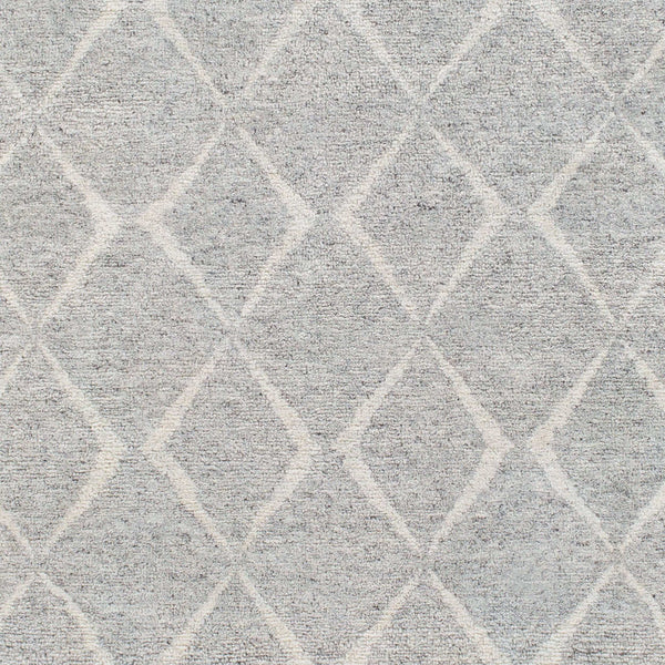 Surya Zara Handmade 2' X 3' Bohemian Rug - Luxurious Wool, Plush Comfort, Timeless Design For Any Room Gray Wool,Viscose Zar2304-69