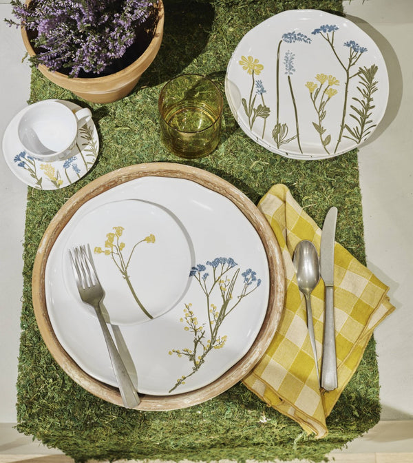 Lenox Wildflowers Accent Plates, Set of 4 White, WHITE STONEWARE 896608