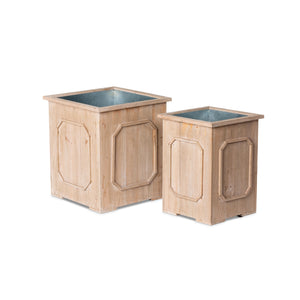 Park Hill Reclaimed Wood Medallion Planters ECM82312