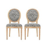 Christopher Knight Home® - Noble House - Phinnaeus French Country Fabric Dining Chairs - Set of 2