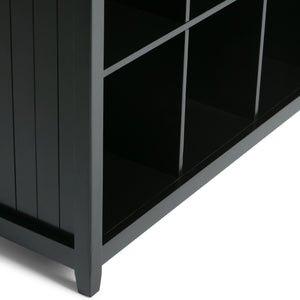 English Elm Acadian 9-Cube Bookcase Storage Unit - Timeless Black Design For Home & Office Organization Needs B136P158450