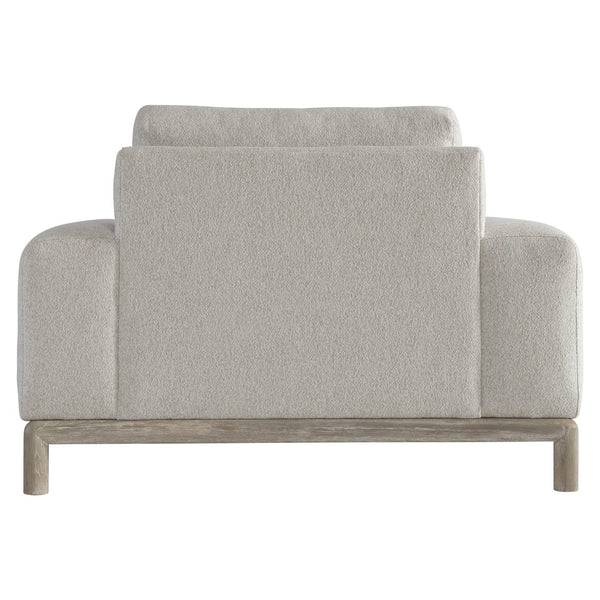Bernhardt Bernhardt Hadley Oversized Fabric Chair With High-Loft Cushion, Block Arms & Flaxen Wood Frame (Made-To-Order) P6283A