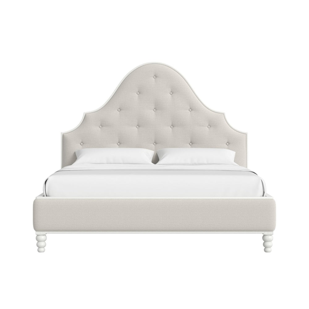 A.R.T. Furniture Haven Upholstered Queen Bed - Elegant Design, Plush Comfort, Perfect for Modern Bedroom Decor Warm White 339125-2367