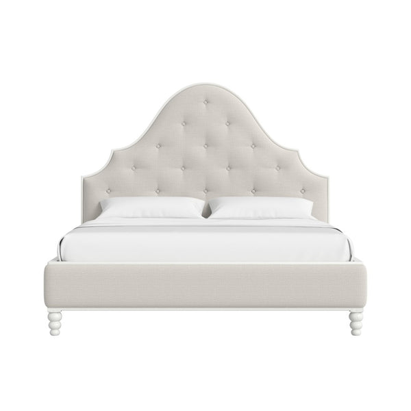 A.R.T. Furniture Haven Upholstered Queen Bed - Elegant Design, Plush Comfort, Perfect for Modern Bedroom Decor Warm White 339125-2367
