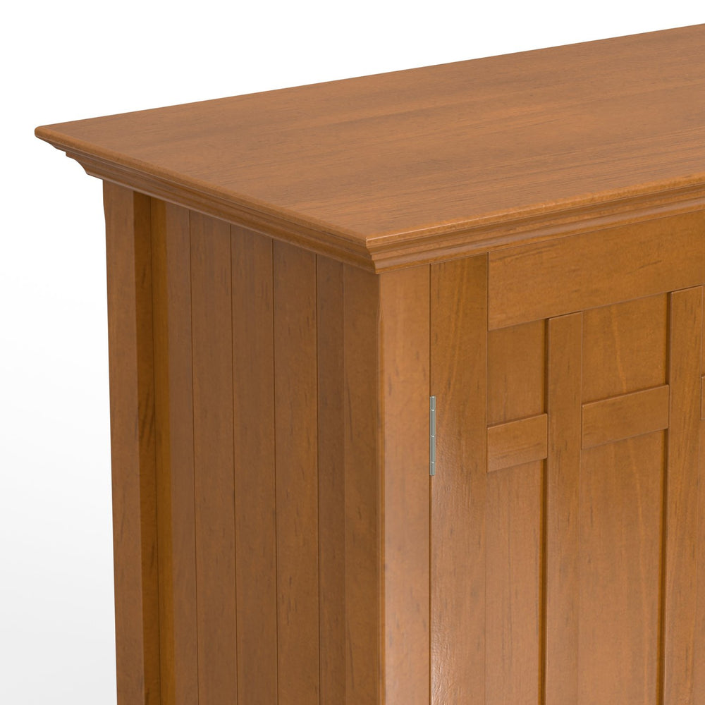 English Elm Bedford Sideboard Buffet With Wine Rack - Handcrafted Light Golden Brown Storage Solution For Home B136P158486