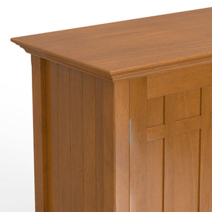 English Elm Bedford Sideboard Buffet With Wine Rack - Handcrafted Light Golden Brown Storage Solution For Home B136P158486
