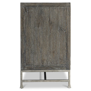 Bernhardt Bernhardt Tribeca Buffet With Geometric Raised Doors, Dark Tadon Oak & Textured Steel Base, 64.5" 333134
