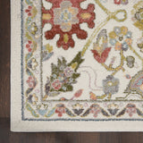 Nourison Juniper JPR03 Machine Made Power-loomed Narrow Border Indoor Only Bohemian  Rug Ivory,Multi, Ivory Multicolor 100% Polypropylene 99446803955