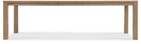 Hooker Furniture Sonnet Wren Finish Rectangle Dining Table With Chunky Legs And 18" Leaf — Oak Veneer Elegance 6072-75200-85