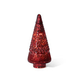 Festive Red Glass Lighted Christmas Tree, 12 in. XAB30047 Park Hill