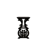 Homelegance By Top-Line Maude Wood Scroll Sofa Table Black Veneer