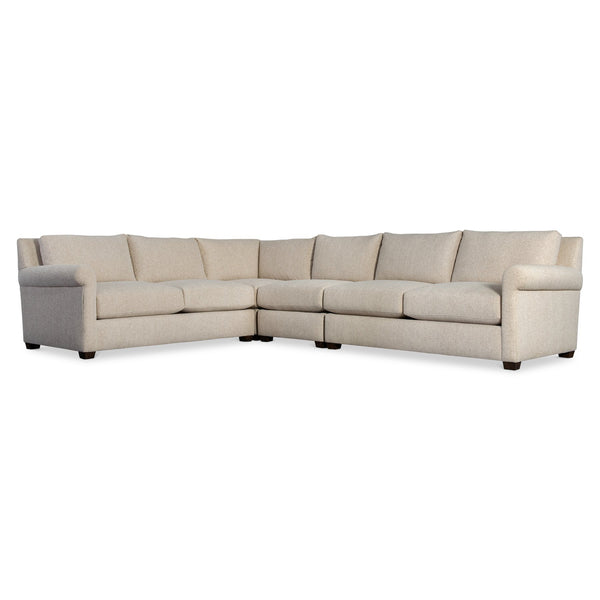 Bernhardt Bernhardt Barnes 4-Piece Sectional — Made-To-Order Transitional Fabric Sofa, Durable Frame, Customizable Finish And Comfort K2265