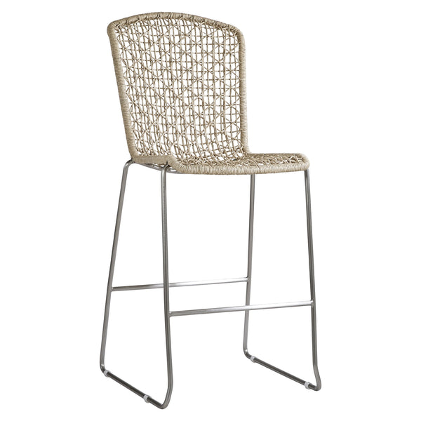 Bernhardt Bernhardt Carmel All-Weather Bar Stool — Hazelnut Twisted Abaca Wicker On Powder-Coated 304 Steel X03584