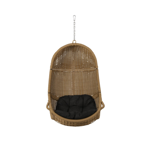 English Elm Christopher Knight Home® - LENA Hanging Basket with Durable Fabric Construction and Sturdy Handles for Stylish Indoor Decor Brown 70428.00BLK