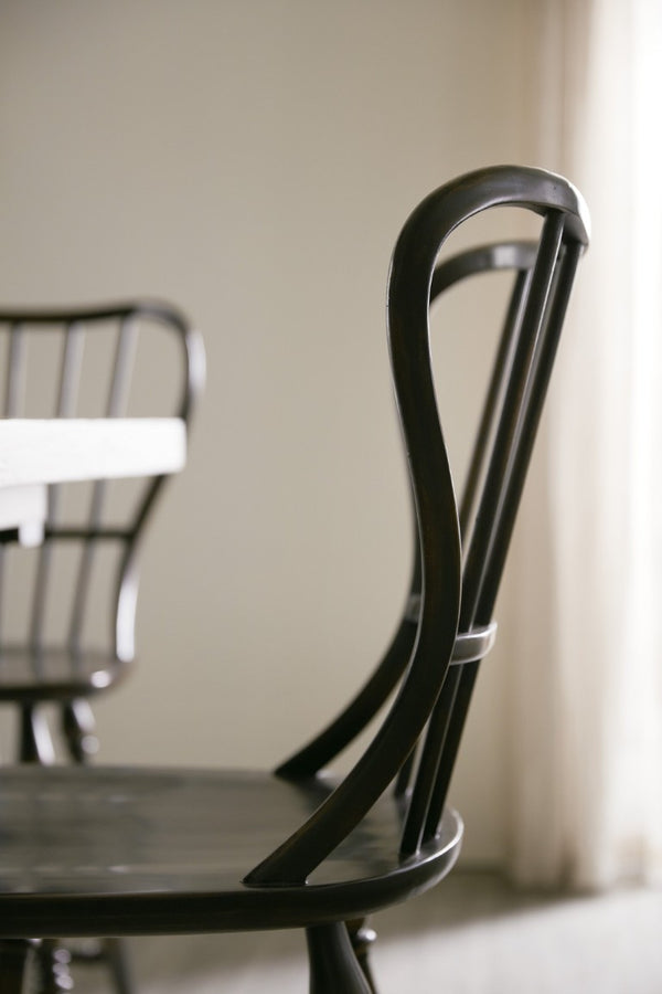 Hooker Furniture Ciao Spindle-Back Counter Stool In Hand-Distressed Black Finish, Farmhouse Charm, Sturdy Wood Seat, 23X23.75X42.75-Inches 5805-75351-99