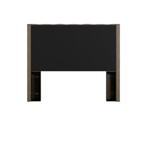 Homelegance By Top-Line Vaughn Faux Leather Crystal Tufted Headboard Silver Faux Leather