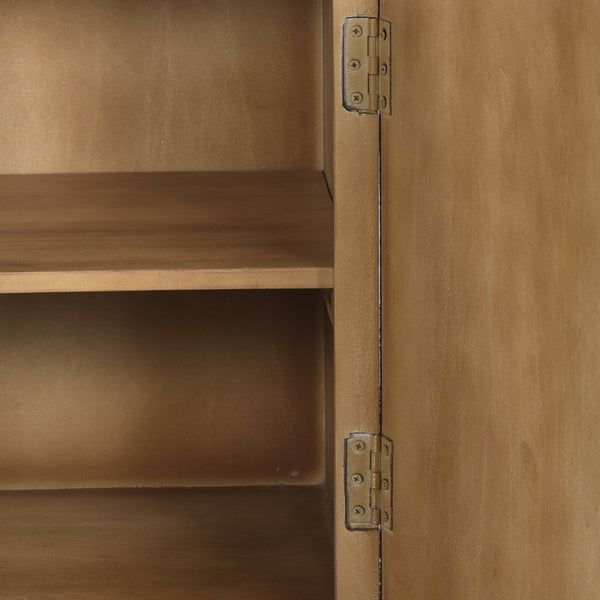 English Elm Christopher Knight Home® - WOODEN Sandblasted Oak Mango Wood Cabinet with Iron Accents, Handcrafted Storage Cabinet, 20”W 66485.00