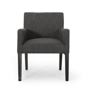 English Elm Arm Chair Upholstered Track Arm Contemporary Accent Seat for Living Room Reading Nook 69409.00CHAR