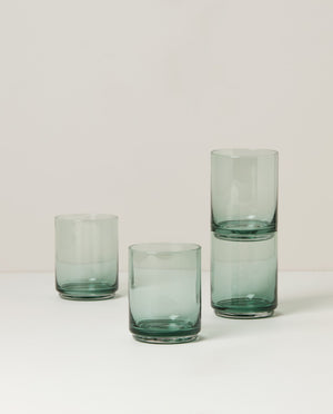Lenox Tuscany Classics Stackable 4-Piece Tall Glasses Green, NO COLOR GLASS,CRYSTAL 894303