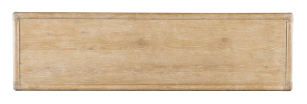 Hooker Furniture Retreat Coastal Rattan Dresser With Rope-Trim, Pewter Pulls And Cedar-Lined Drawers For Storage Light Wood 6950-90202-80