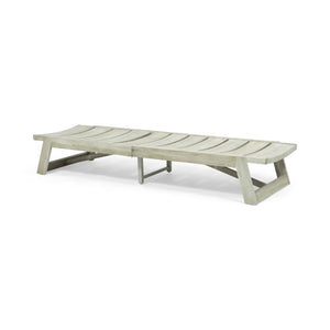 English Elm Christopher Knight Home® - Maki Chaise Lounge Set Of 2 – Stylish Outdoor Comfort With Weather-Resistant Acacia Wood Design 70998.00LGRY