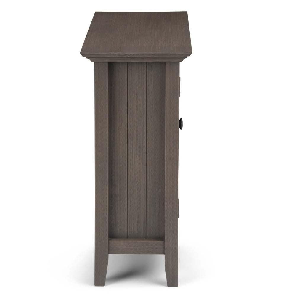 English Elm Bedford Low Storage Media Cabinet - Rustic Farmhouse Grey With Glass Doors & Adjustable Shelves B136P158477