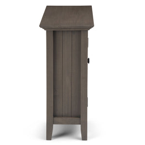 English Elm Bedford Low Storage Media Cabinet - Rustic Farmhouse Grey With Glass Doors & Adjustable Shelves B136P158477