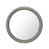 Scott Living Home Griffith Round Mirror Gray with Light Wood Finish P367DJ110 Pulaski Furniture