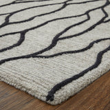 Feizy Rugs Enzo Wool Hand Tufted Casual Rug Ivory/Black/Taupe 12' x 15'