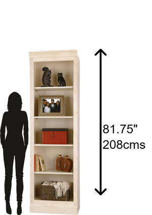 Hekman Furniture 920011 Oxford Bunching Bookcase - Elegant Display For Books & Collectibles, Adjustable Wood Shelves Antique Vanilla Bunching Bookcase 920011